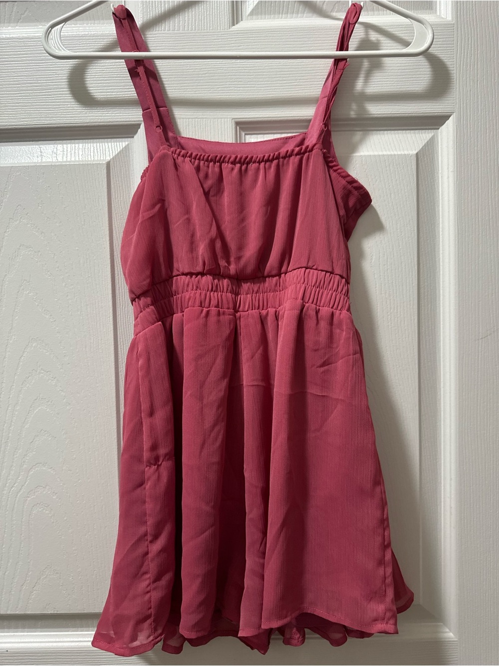 Francesca's Collections Pink Ruffled Strap Top - Picture 3 of 7